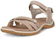 ECCO Women's Offroad Roam Sport Sandal, Nude/Limestone Nubuck, 8-8.5