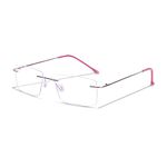 Redex Titanium Glasses Frame, Rimless Frameless Optical Eyewear Eyeglasses for Men and Women