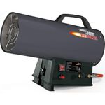 Draper Jet Force Propane Space Heater | 15kW Portable Heater | 50000BTU Gas Space Heater for Workshops | 47100, Grey