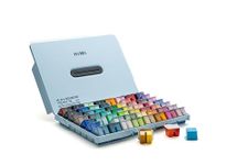 THOOVI - HIMI - Gouache Paint - Twin Cups - 112 Colours - 12g Jelly Cups - Non Toxic Paint for Paper - Canvas and Professionals, Multicolour(Ice Blue)