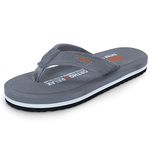 DOCTOR EXTRA SOFT Slipper for Men's || Diabetic & Comfortable || Skid Resistant || Lightweight || Comfortable Footbed || Memory Foam Bounce Back Technology || Flip-Flop & Sliders (Grey, numeric_7)