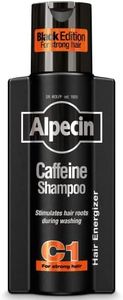 Alpecin Black Shampooing pour Hommes avec nouveau parfum 250ml | Shampooing pour la Croissance des Cheveux | Shampooing pour Hommes pour des Cheveux Naturels et Forts