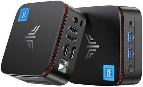 NiPoGi Mini PC Intel Twin Lake N150(Mis à Jour N100) 16Go DDR4 RAM 512 Go M.2 SSD, E1 Mini Ordinateur de Bureau 4K@60HZ UHD Dual Display HDMI 2.0+DP 1.4/Dual Bande WiFi/BT4.2/RJ45/Tour PC