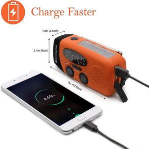 Solarbaby Wind Up Emergency Radio – Hand Crank Portable Weather Alert