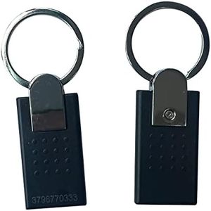 13.56MHZ MIFARE Classic 1K Key Fob RFID Access Tag Black Metal (5)