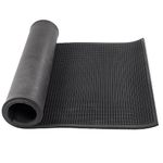 GLOBAL PREMIUM Chequered Electrical Rubber Mats, Thickness 10mm (Black, 1 Mtr X 2 Mtr) - 1 Pc/Insulating Rubber Mat, Anti – Skid, Shock Proof