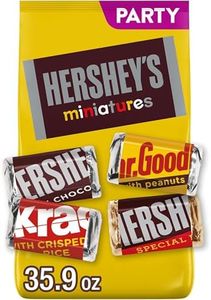 HERSHEY'S Miniatures Assorted Chocolate, Halloween Candy Party Pack, 35.9 oz