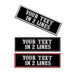 AI-NEEL Custom Name Patch x 2Pcs, Personalized Rocker Rider Motorcycle Biker Patches Tactical Vest Jacket Patches