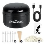 Waxing Kit for Women & Men - Mini Portable Wax Warmer for Nose/Ear/Eyebrow/Beard/Lip Fuzz Hair Removal with 50g Hard Wax Beans, 6 Applicators & 6 Nose Hair Sticks &1 Silicone Pot - 5V USB