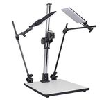 PHOTOLUX CS 720 LED Pro Copy Macro Stand Copy Light Set with Adjustable Arms, Quick Release, 72cm Column, 40 x 48 CM Base, 2x 18w LED Lights for Photo, Macro Shoot, Product Photos, Animation Rostrum