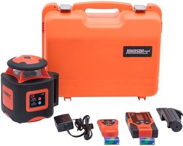 Johnson Level & Tool 40-6535 High Accuracy Dual Slope Rotary Laser Kit, Red, 1 Kit