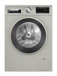 Bosch WGG254ZSGB Series 6, Free-Standing Washing Machine Front Loader, A Rated, 10 kg, 1400 rpm, Iron Assist, Speed Programme, Silver Inox