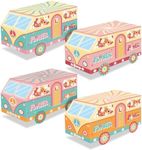 Groovy Party Favor Boxes 16PCS Two Groovy Birthday Party Decorations Hippies Van Bus Gift Treat Boxes Boho Rainbow Goodie Candy Party Supplies for Retro 60s Theme Table Decor Centerpieces Gift Boxes