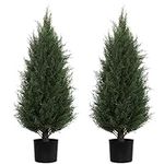 Two 3FT Artificial Cedar Trees Arti