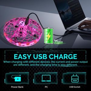 Mini UFO Drone for Kids – LED Light Flying Toy