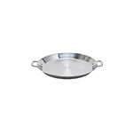 Garcima 16" Stainless Flat Bottom Pan, 40cm, Silver