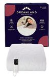 Dreamland – Double 100% Bamboo Electric Blanket, Fast Heating Underblanket, 6 Heat Settings, Hypoallergenic, Auto Safety Shut Off, Detachable Control, 190x137cm, Heated Blanket for Double Bed
