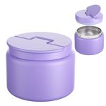 Godobo 14.5oz Soup Thermo for Hot Food Kids Vacuum Insulated Food Jar Twist-Free Soup Thermo for Hot Food Kids Leakproof Stainless Steel Wide Mouth Lunch Container (Purple)