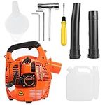 Cordless Petrol Leaf Blower, 26cc Snow Grass Lawn Blowers, Vacuum Powerful 2 Stroke Air Cooled Engine, Portable Handheld, For Blowing Leaves, Wood Chips, Dust, Garden Debris, Grass Cuttings (Orange)