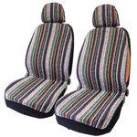 4 Pieces/Set Car Seat Protector, Car Front Seat Cover, Universal Front Bucket Seat Covers, Colourful Wear-Resistant Baja Blanket Seat Covers