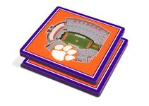 YouTheFan NCAA Clemson Tigers 3D StadiumView Coasters - Memorial Stadium