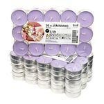 Ikea JAMNMOD Scented Tealight Candles, Sweet Pea/Lilac/Morning Dew, Purple, 3.5 Hours - Set of 120 (205.024.73)