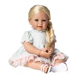 Adora Realistic Baby Doll Tea Party Toddler Doll - 20 inch, Soft CuddleMe Vinyl, Sandy Blond Hair, Blue Eyes