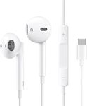 USB C Headphones,Type C Earphones Wired Hi-Fi Stereo Noise Earbuds In Ear USB C, reduction with Mic&Volume Control for iPhone 15/15 pro, iPad Pro 2022, Samsung Galaxy S23/S22/S21/S20/Ultra Note 10/20