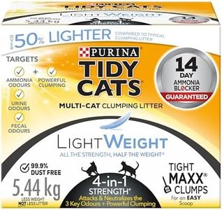 Tidy Cats 4-in-1 Strength Cat Litter, LightWeight Multi-Cat - 5.44 kg Box