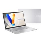 ASUS Vivobook 17 Laptop, 17.3” Full HD Display, Intel Core 5 Processor 120U, Intel Graphics, 16GB RAM, 512GB SSD, Fingerprint, Windows 11 Home, Cool Silver, X1704VAP-AS51-CA
