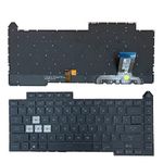 Siakoocty Laptop Replacement US Layout Colorful Backlight Keyboard for Asus Rog Strix G15 G513 G513Q G513QM G513QY G513RC G513RM G513RW G513QR G513QE G513IM G513IE G513IC 0KBR0-4810US00