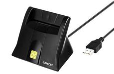 Saicoo® DOD Military USB Common Access CAC Smart Card Reader, Compatible with Mac OS, Win - Vertical Version