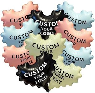 20 inch Custom Wavy Heart Foil Balloons, 50 Pcs Personalized with Logo Text or Image, Mylar Decorative Balloon (1000)