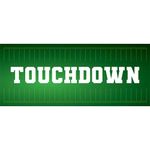 PARTYRAMA.CO.UK Touchdown American Football PVC Party Sign Decoration 60cm x 25cm