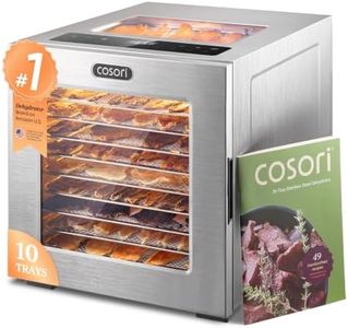 Cosori Food Dehydrator, 10 Stainless Steel Trays with 7.4 ft² Drying Space