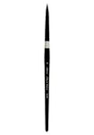 Silver Brush Limited 3000S-8 Black Velvet Round Paintbrush for Watercolour, Gouache, Inks, & Dyes, Size 8, Short Handle