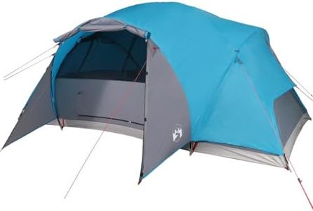 vidaXL Tenda da Campeggio Crossvent per 8 Persone Blu Impermeabile