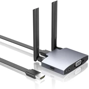 Wireless HDMI Display Dongle Adapter, Wireless Transmitter, 4K Decoding 5G/2.4G Dual-Band Stable Transmission, Plug & Play for Video and Audio from Smartphone to Projector/Monitor/HDTV