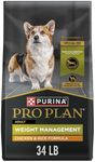 Purina Pro Plan Weight Management Dry Dog Food, Chicken & Rice - 15.4 kg Bag