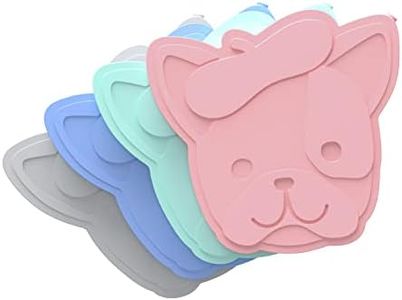 Bentgo Buddies Reusable Ice Packs - Slim Ice Packs for Lunch Boxes, Lunch Bags, and Coolers - Multicolored 4-Pack (Puppy)