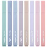 Mr. Pen- Aesthetic Highlighters, 8 pcs, Chisel Tip, Morandi Colors, No Bleed Bible Highlighter Pastel, Highlighters Assorted Colors, Pastel Highlighter Set, Cute Highlighters