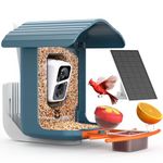 birdsnap® PAV - Smart Bird Feeder with Camera, 5 DIY Add-ons & 64G SD Card Auto Record Bird Video Bird House for Outside, AI Identify Bird Auto Capture with Solar Panel, Ideal Gift for Bird Lover