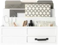 BLU MONACO White Desktop Organizer 