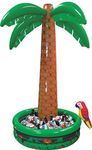 Amscan Perfect Hawaiian Luau Inflatable Jumbo Palm Tree Cooler Party Supplies, 9 oz, Multicolor
