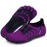 Racqua Water Shoes Beach Surf Swim Shoes for Women Quick Dry Aqua Shoes Barefoot Hiking Walking Sport Shoes Purple EU 38=UK 5.5