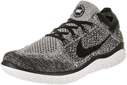 Nike Men's Free Rn Flyknit 2018 Trainers, White Black, 9 Men