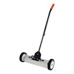 Master Magnetics 7543 Magnet Sweeper Push Type with Release, 18-Inch Width, Adjustable Sweeping Height and Collapsible Handle, 1 Each