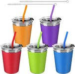 5Pack Kids Cups with Straws and Lid