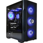 CyberPowerPC x MSI PBM Gaming PC - AMD Ryzen 5 7500F, Nvidia RTX 5060 Ti, 16GB RAM, 1TB NVMe SSD, 850W PSU, Wi-Fi, Windows 11, Liquid Cooling, Forge M100R