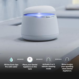 Sonic Pro Dental Cleaning Pod – Portable Ultrasonic Toothbrush Cleaner